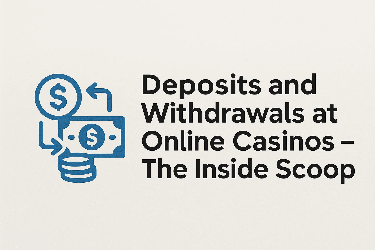 Deposits and Withdrawals at Online Casinos – The Inside Scoop